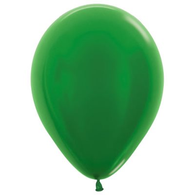 Ballon vert métallisé en latex 11 pouces