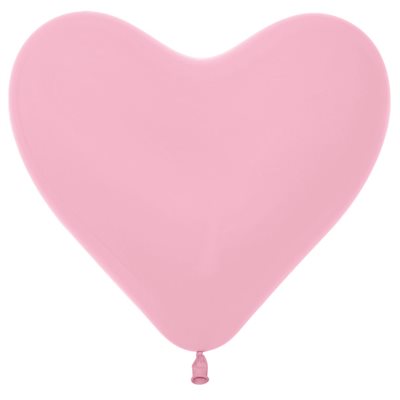 Ballon cœur rose en latex 12 pouces