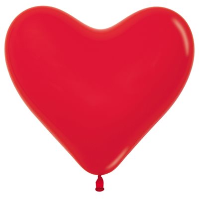 Ballon cœur rouge en latex 12 pouces