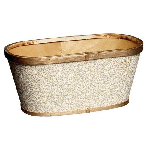 Panier rectangulaire en bois Saksco