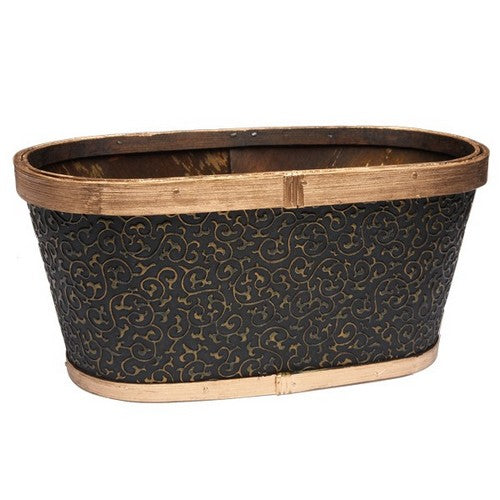 Panier rectangulaire en bois Saksco