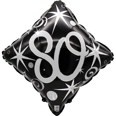 Ballon chiffre 80 avec étincelles et tourbillons en mylar 18 pouces