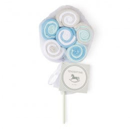Débarbouillettes Lollilop paquet de 12 bleu Tendertyme