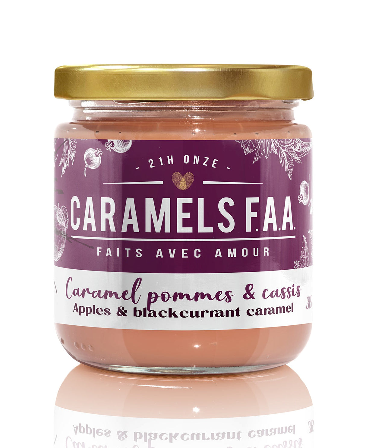 Caramel onctueux - Pommes et cassis - Caramels F.A.A