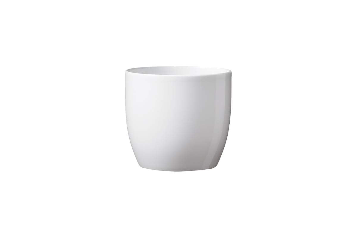 Cache-pot Basel Fashion blanc lustre 14 cm
