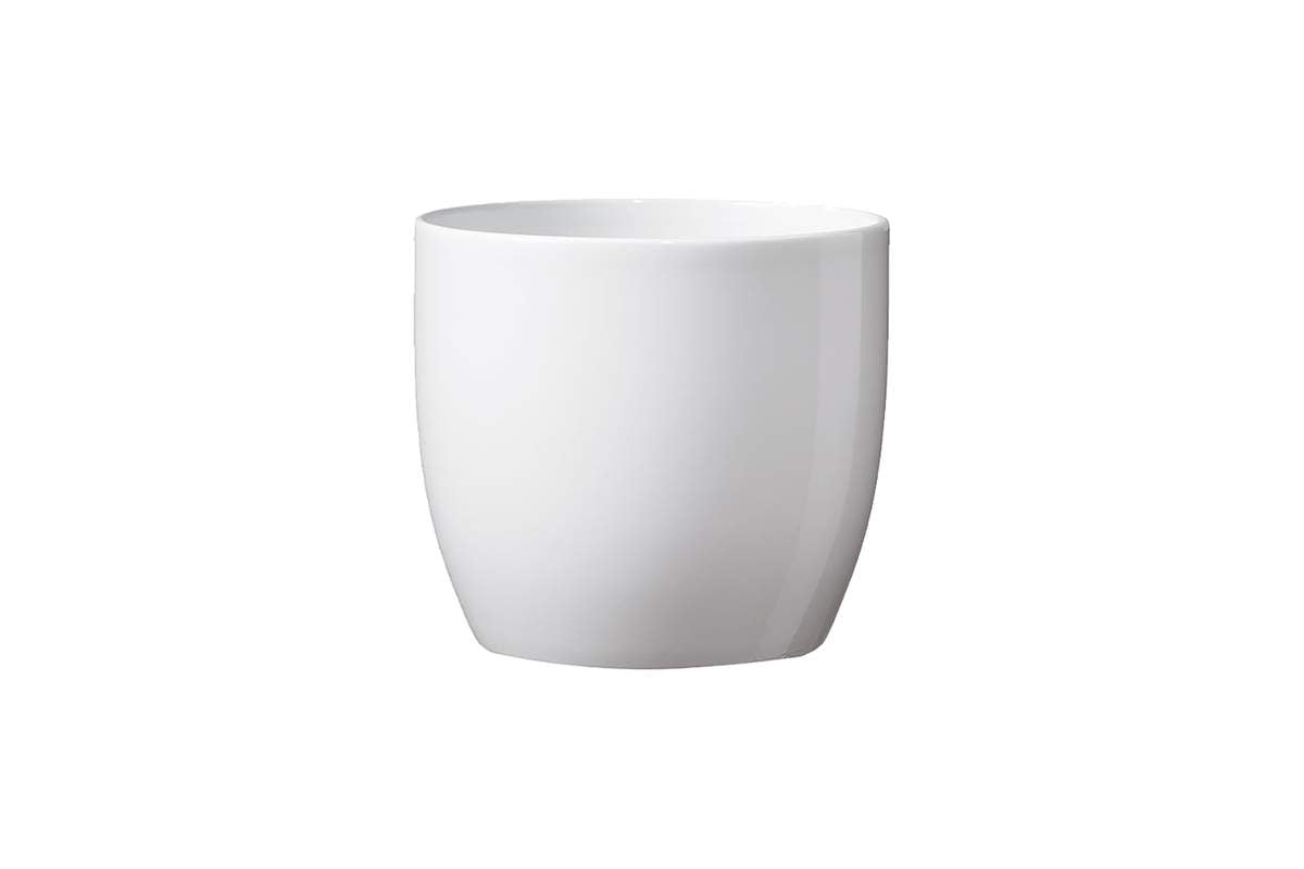 Cache-pot Basel Fashion blanc lustre 14 cm