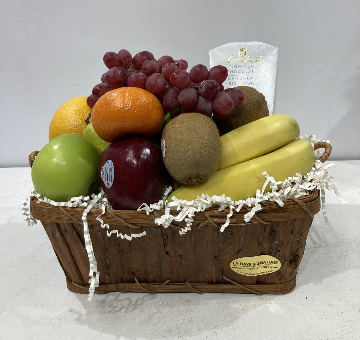 Panier de fruits Fruits et chocolat