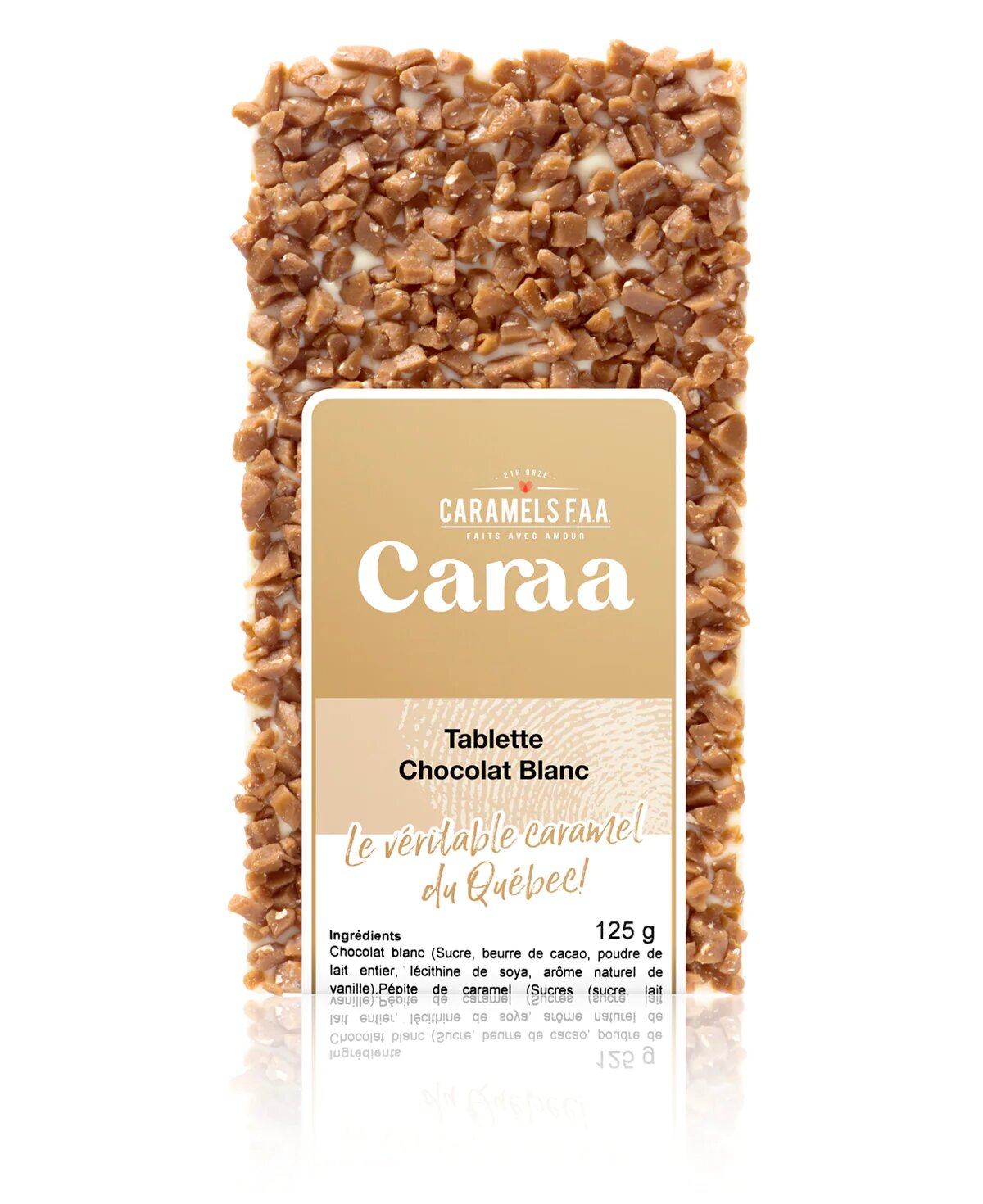 Chocolat blanc tablette Caarachoco blanc Caramels F.A.A