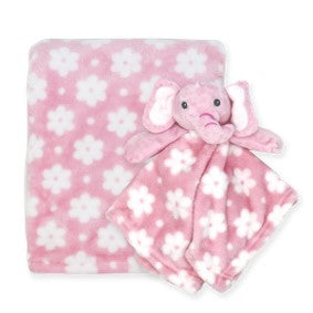 Naissance _ Couverture en peluche & couverture de sécurité _ Rose _ TENDERTYME