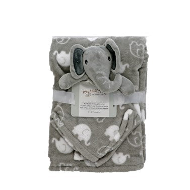 Naissance _ Couverture en peluche & couverture de sécurité _ Gris _ TENDERTYME