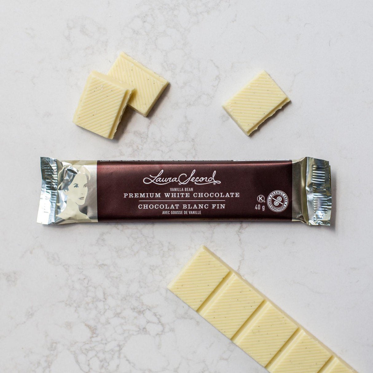 Chocolat - Barre de chocolat blanc _ LAURA SECORD