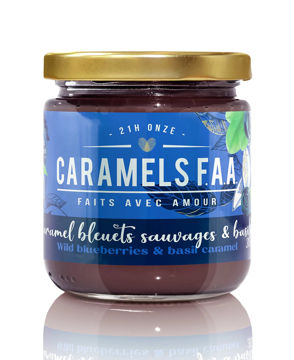 Caramel bleuets sauvages et basilic _ Caramels F.A.A.