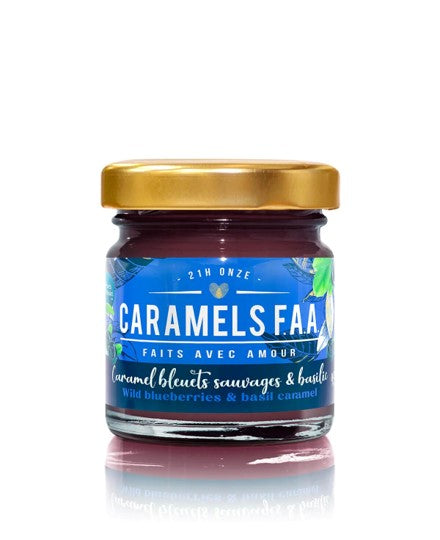 Caramel bleuets sauvages et basilic _ Caramels F.A.A.