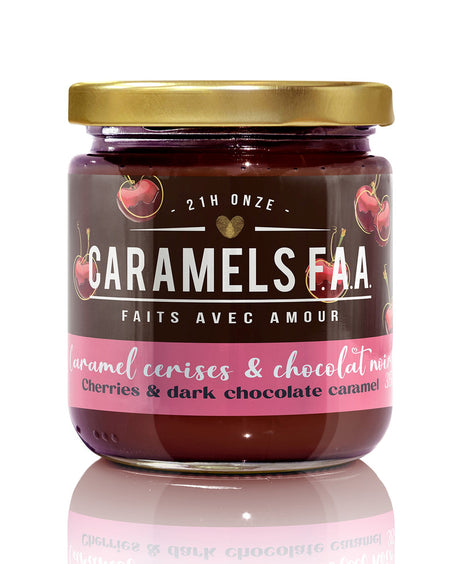 Caramel onctueux - Cerises et chocolat noir - Caramels F.A.A
