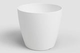 San Remo matte white plastic planter