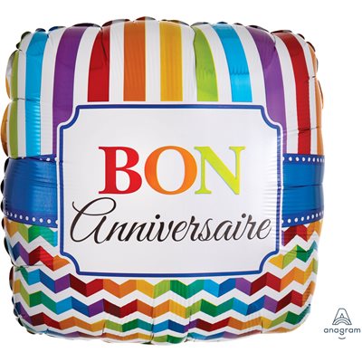 Ballon _ Bon Anniversaire _ MYLAR 18''