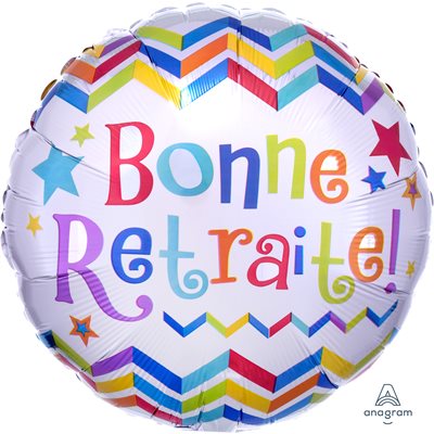 Ballon _ Bonne Retraite _ MYLAR 18''