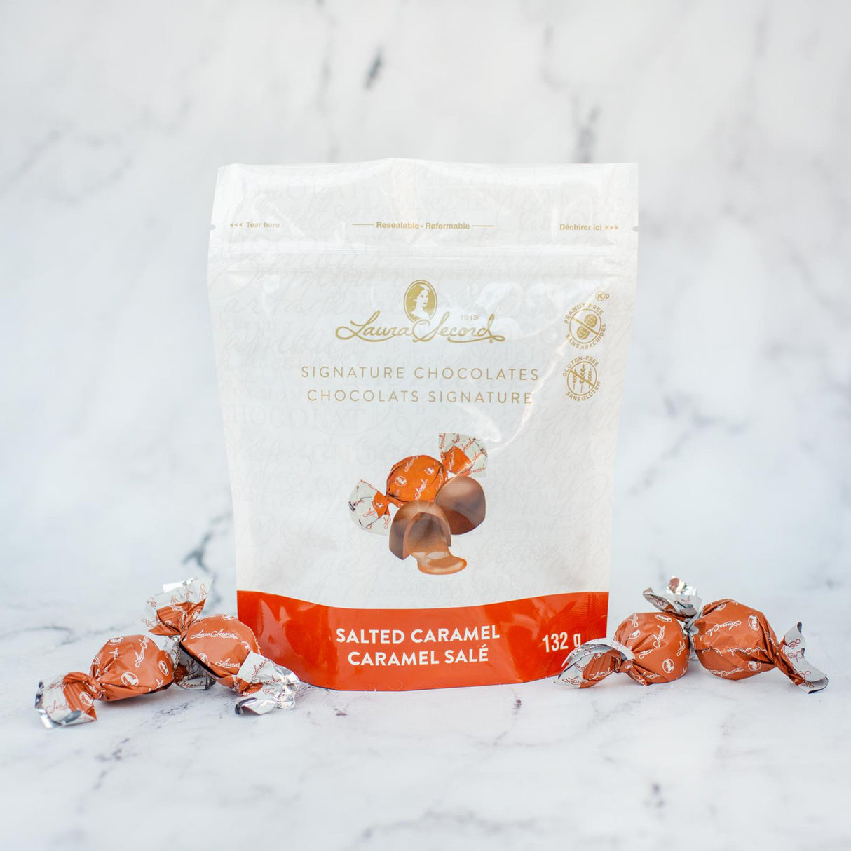 Chocolat - Sachet de bouchées de chocolat au lait et caramel salé _ LAURA SECORD